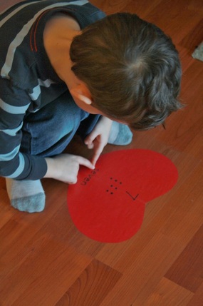 Preschool Valentine Number Hearts