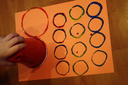 Preschool painting circles