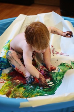 Hilary's Home Daycare Toddler Painting